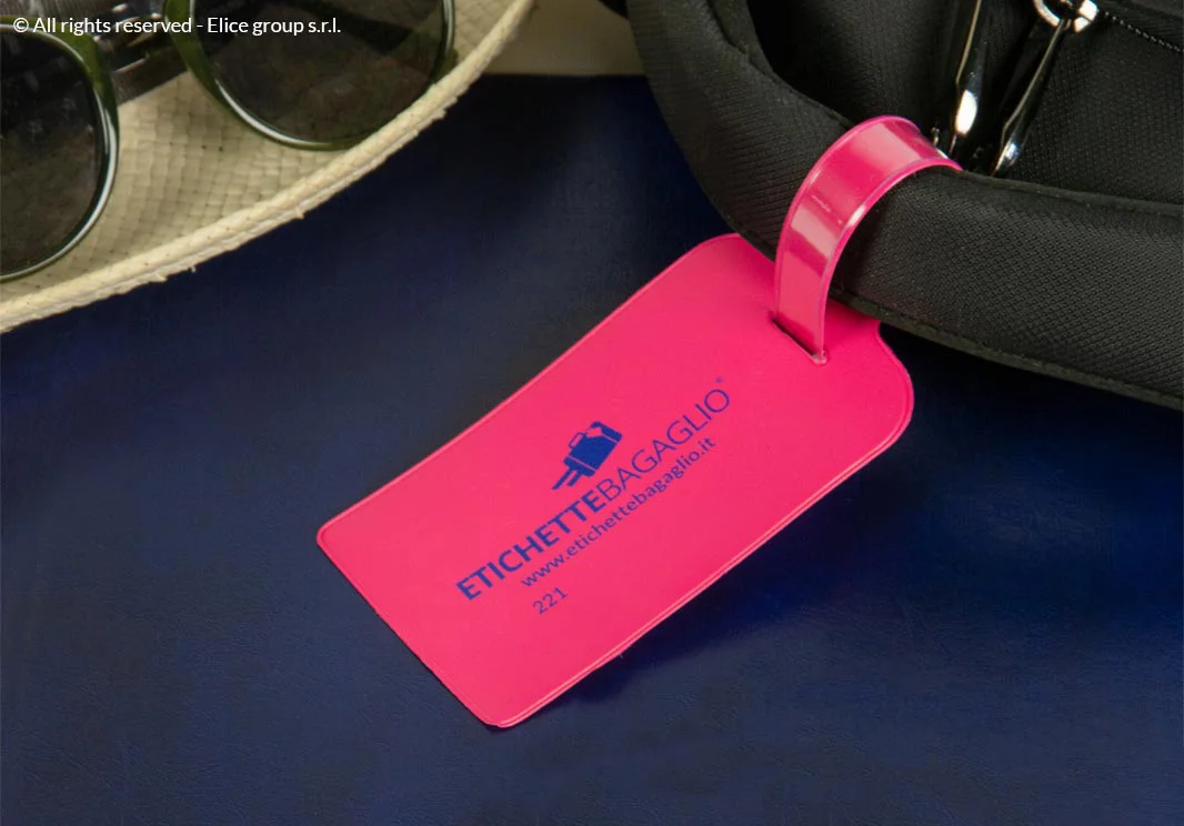 Etichetta bagaglio in plastica personalizzabile