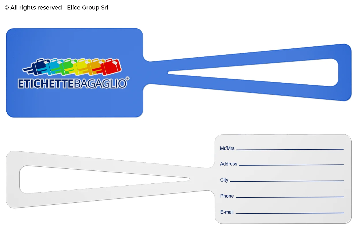 Etichetta valigia ultra resistente doppio materiale - immagine 3