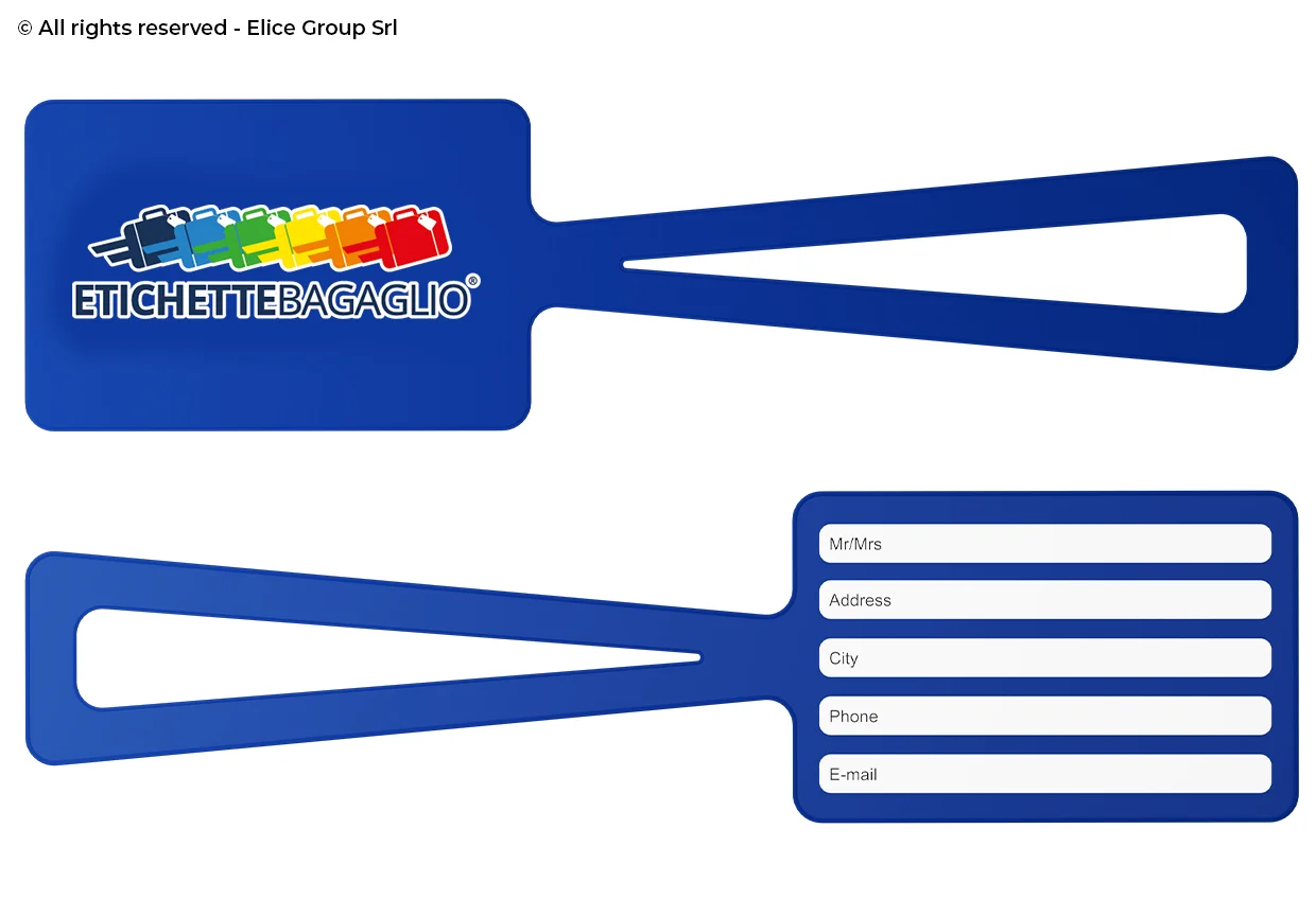 Etichetta valigia ultra resistente doppio materiale - immagine 4