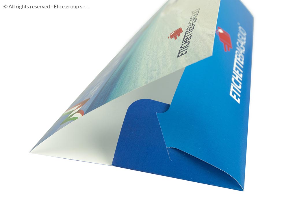 porta biglietto aereo in carta ecologico stampa digitale tasca
