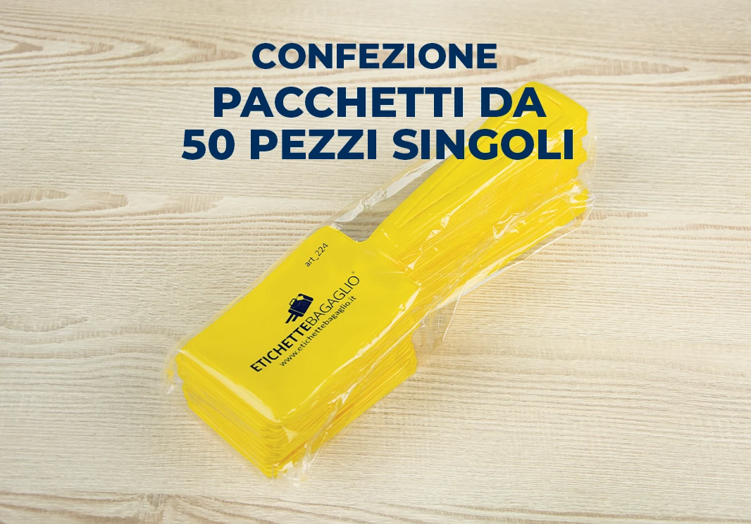 Etichetta valigia ultra resistente doppio materiale - immagine 5