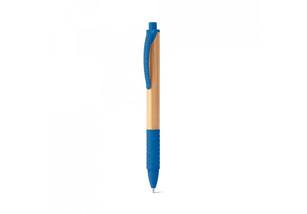 Penna a sfera in bambù blu