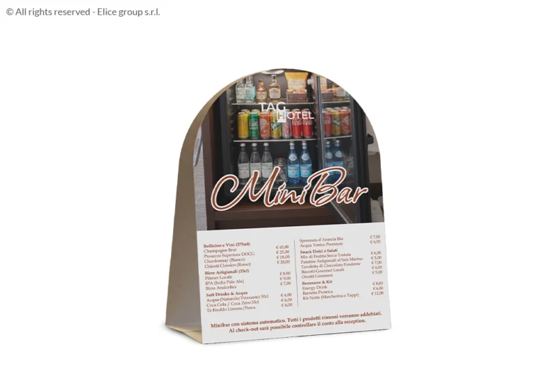 Cartellino informativo ad arco