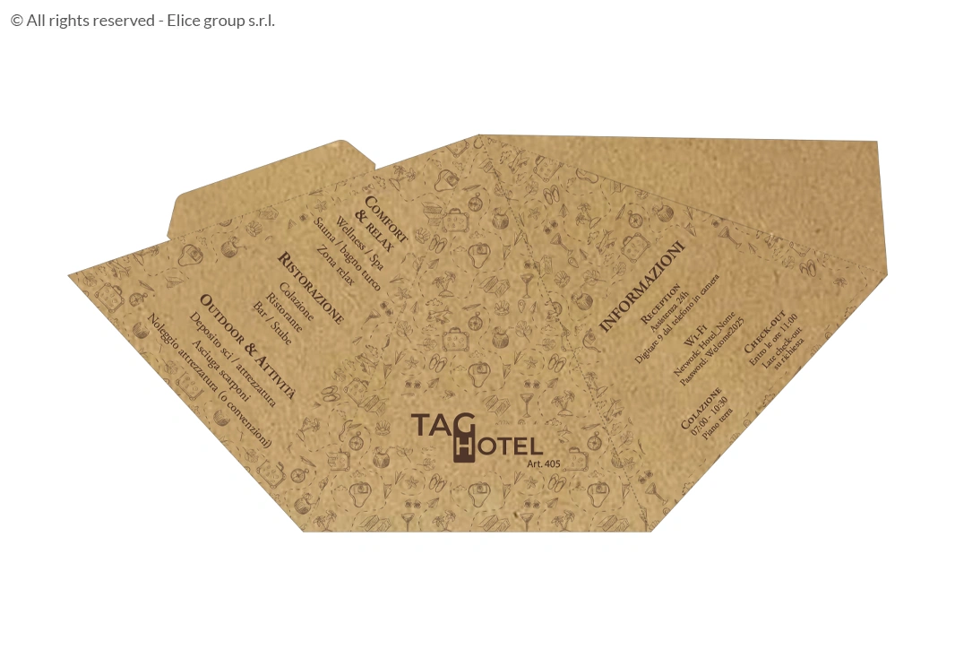 Cartellino informativo per hotel a piramide - immagine 3