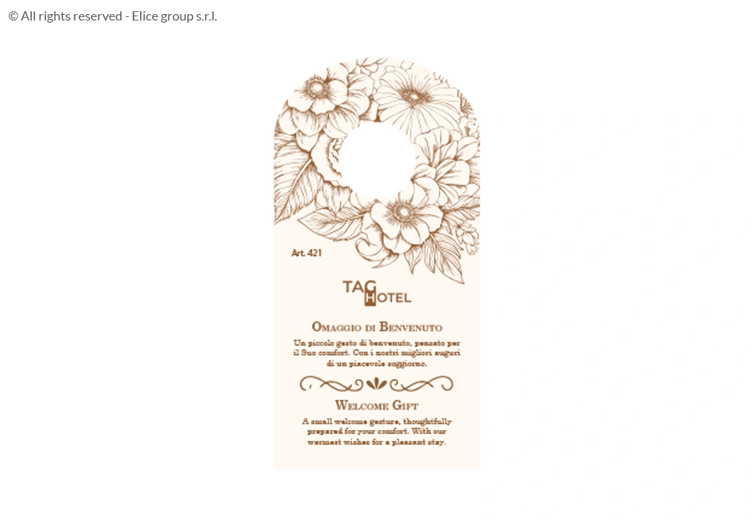 Cartellino per bottiglie con Chiusura Stretta - immagine 2