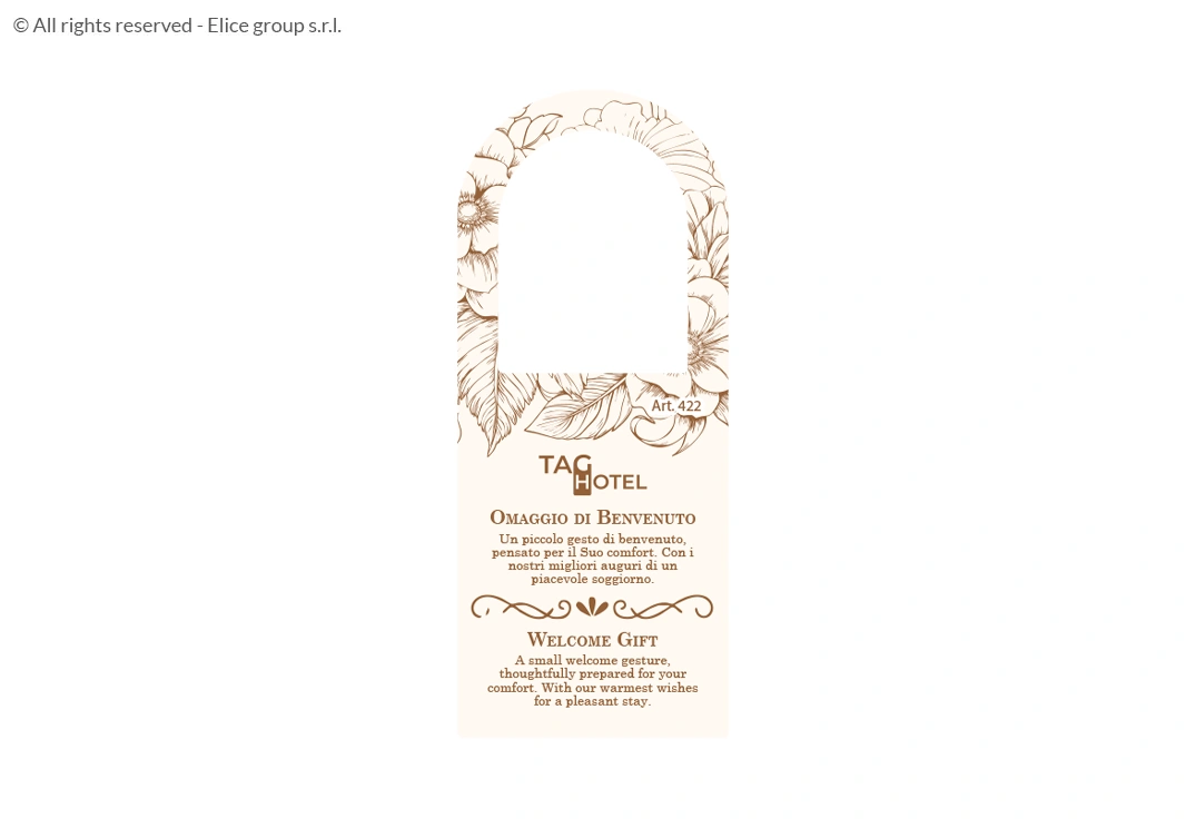 Cartellino per bottiglie con finestra - immagine 2