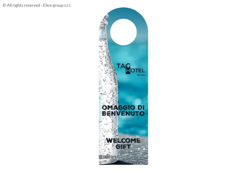 Cartellino per bottiglie foro piccolo