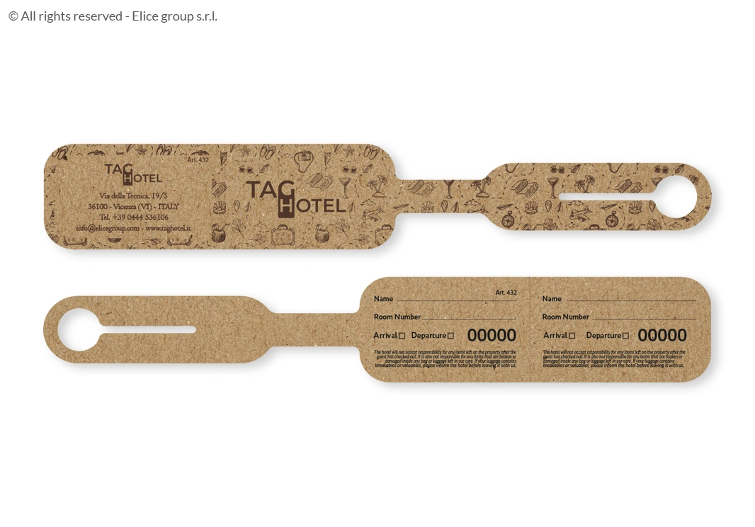 Etichetta bagaglio hotel - immagine 3