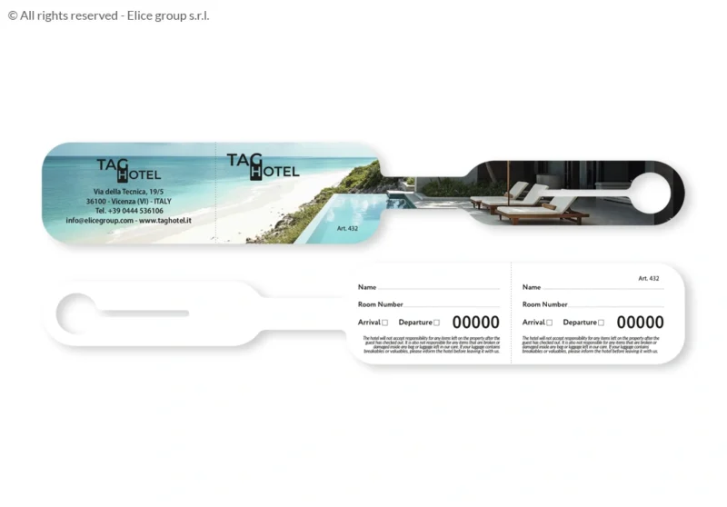 Etichetta bagaglio hotel