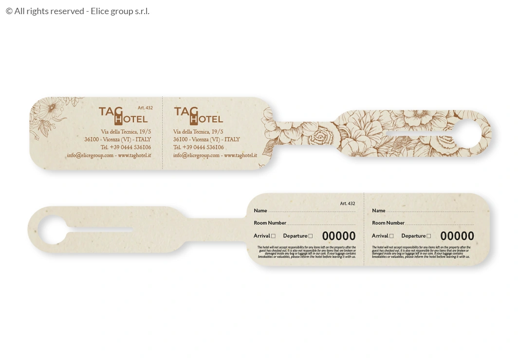 Etichetta bagaglio hotel - immagine 2
