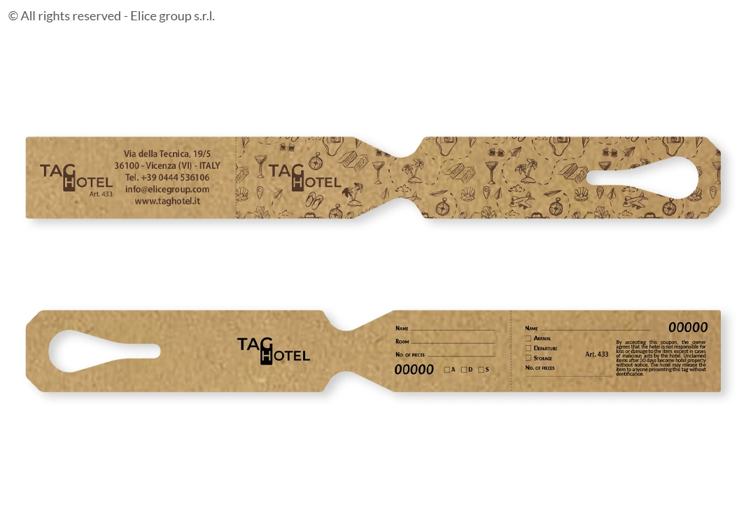 Etichetta bagaglio hotel - immagine 3