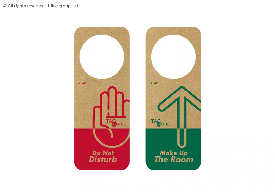 Cartellino non disturbare rettangolare piccolo - immagine 4