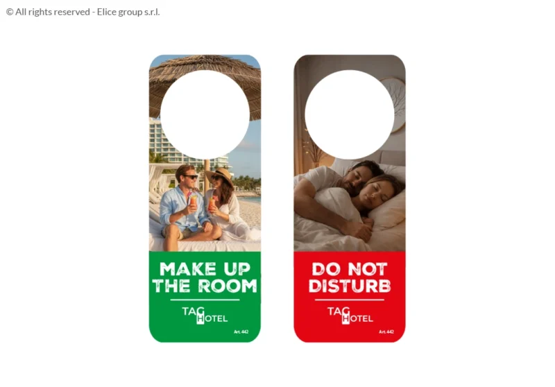 Cartellino non disturbare rettangolare piccolo