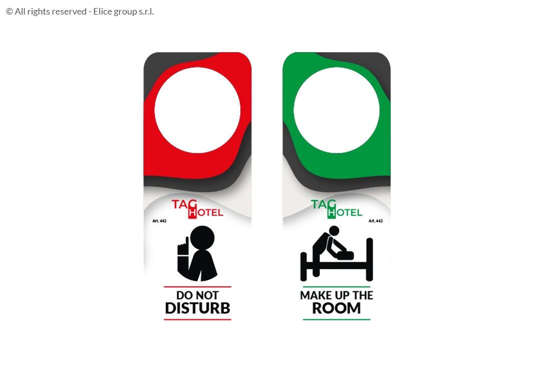 Cartellino non disturbare rettangolare piccolo - immagine 2