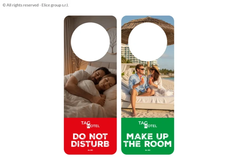 Cartellino non disturbare rettangolare grande