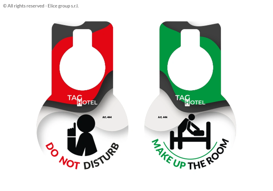 Cartellino non disturbare rotondo - immagine 3