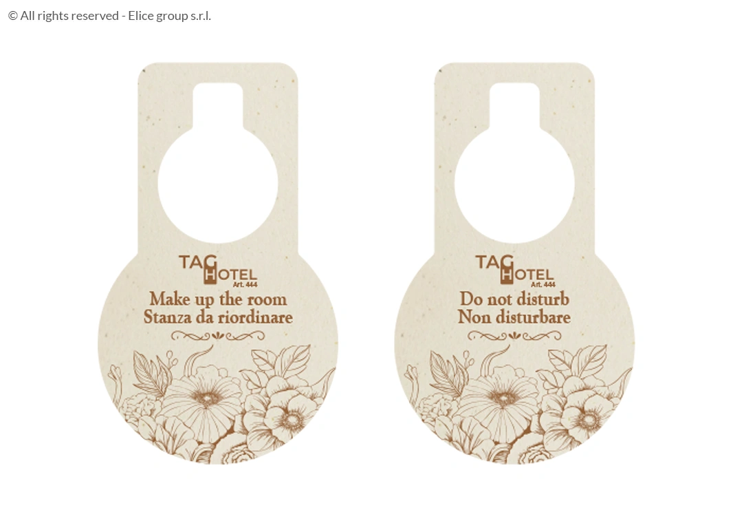 Cartellino non disturbare rotondo - immagine 2