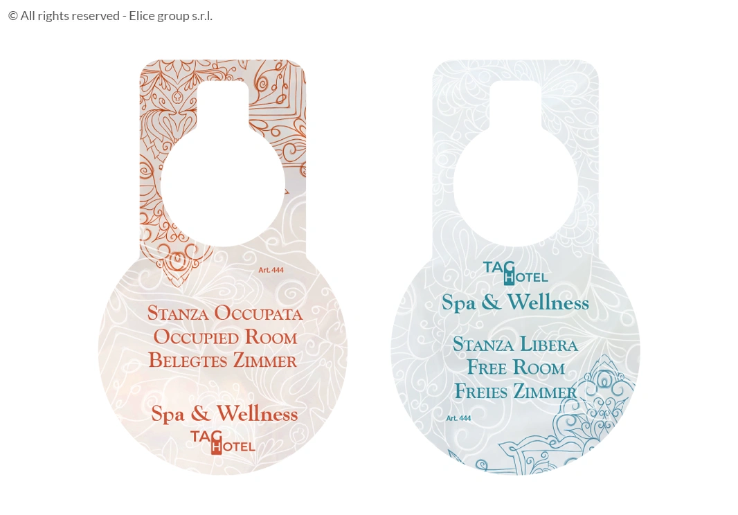 Cartellino non disturbare rotondo - immagine 5