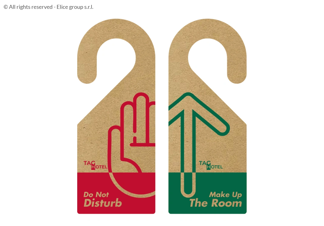 Cartellino non disturbare a uncino - immagine 2