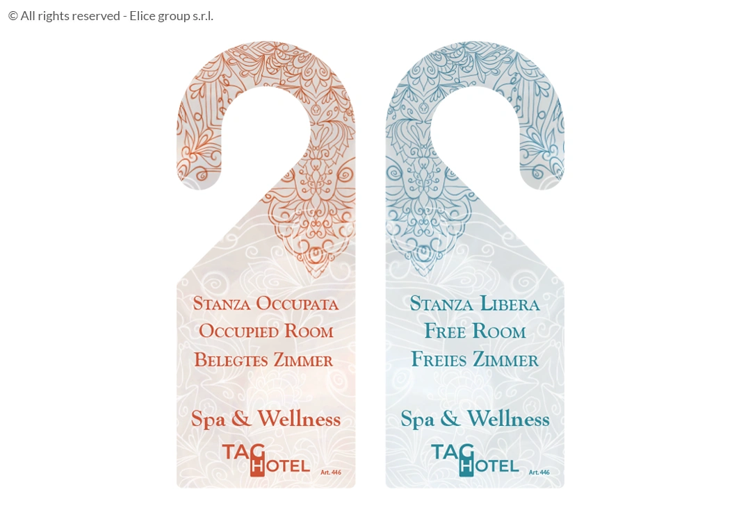 Cartellino non disturbare a uncino - immagine 5