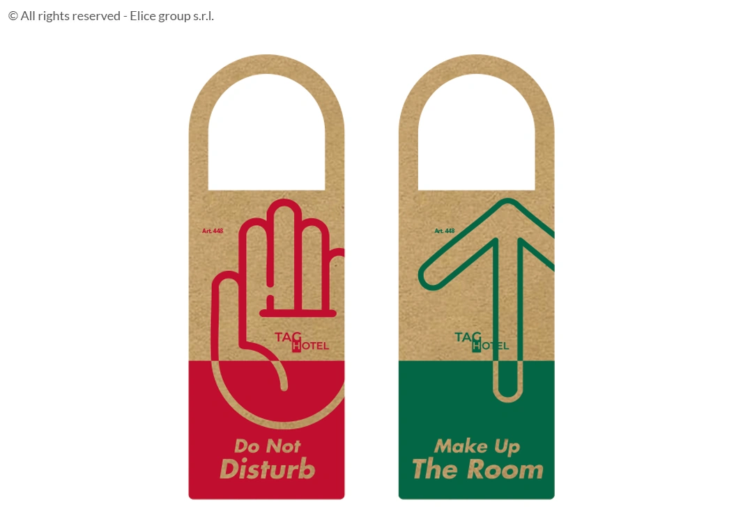 Cartellino non disturbare con finestra - immagine 2