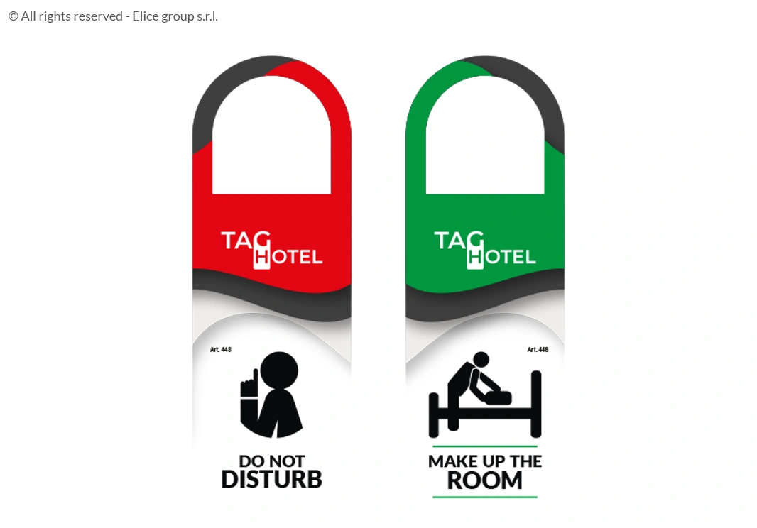 Cartellino non disturbare con finestra - immagine 3