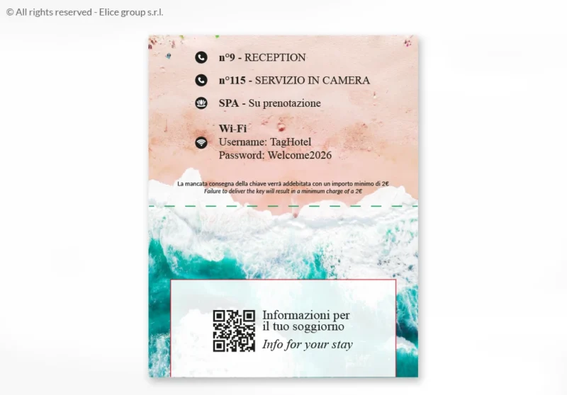 Key Holder Porta Card Verticale 11x14 cm