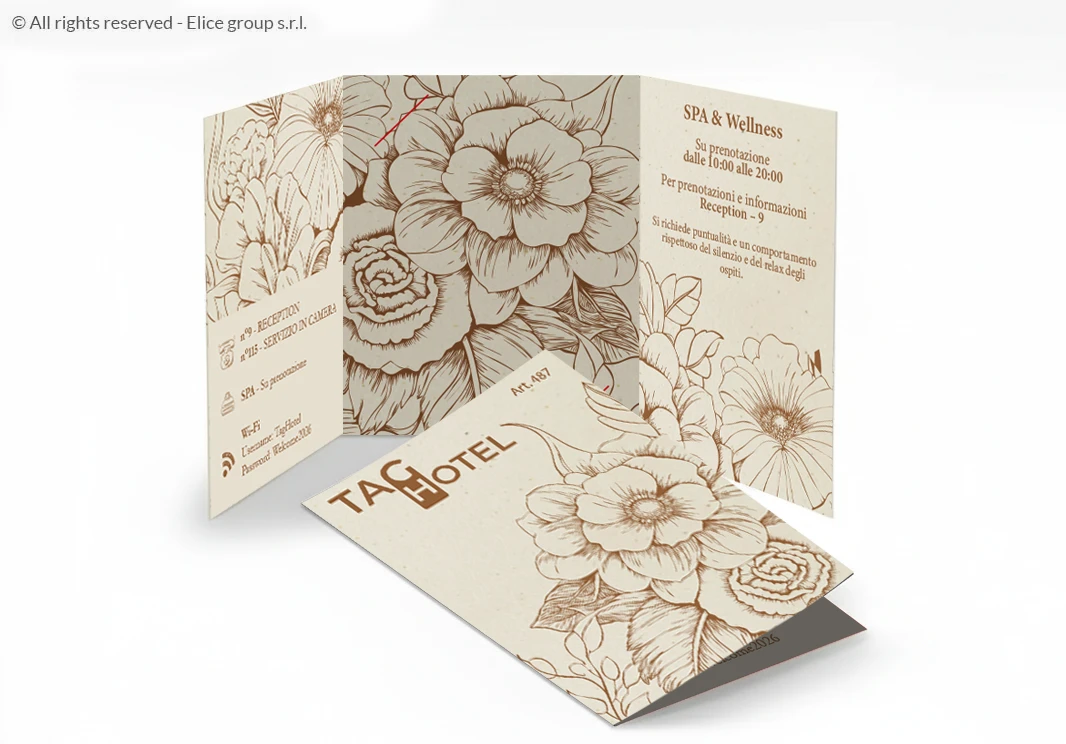 Key Holder Porta Card a Tre Ante 22,3x10 cm