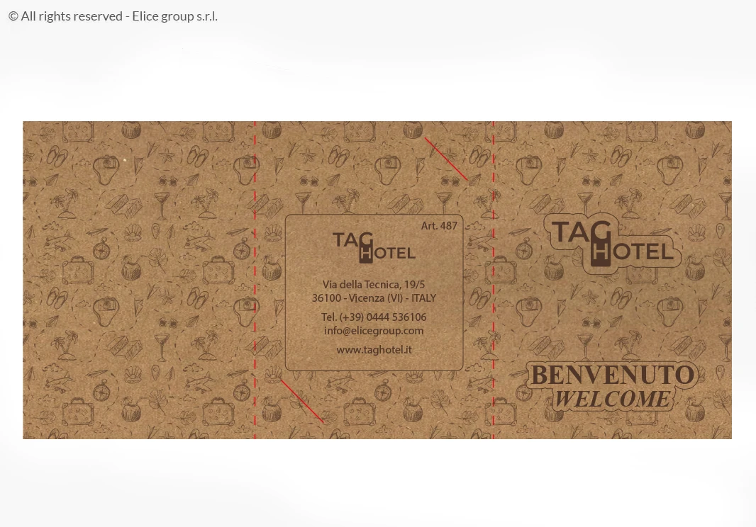 Key Holder Porta Card a Tre Ante 22,3x10 cm - immagine 4