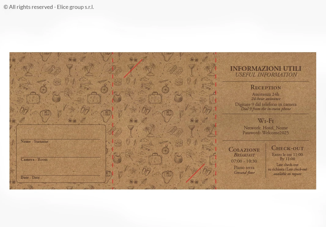 Key Holder Porta Card a Tre Ante 22,3x10 cm - immagine 5