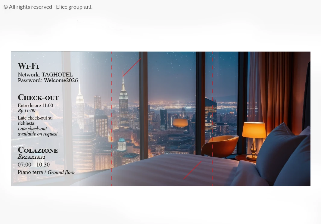 Key Holder Porta Card a Tre Ante 22,3x10 cm - immagine 3