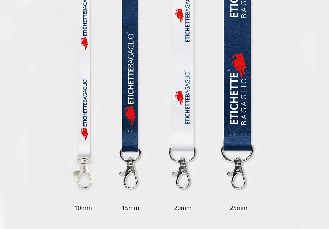 lanyard personalizzati misure
