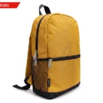 Zaino aziendale personalizzato colore ocra Art. ED03 in tessuto resistente 600D per fiere e tempo libero